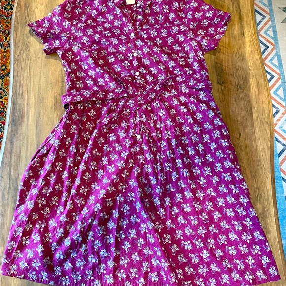 Floral button a-line dress - Picture 2 of 3